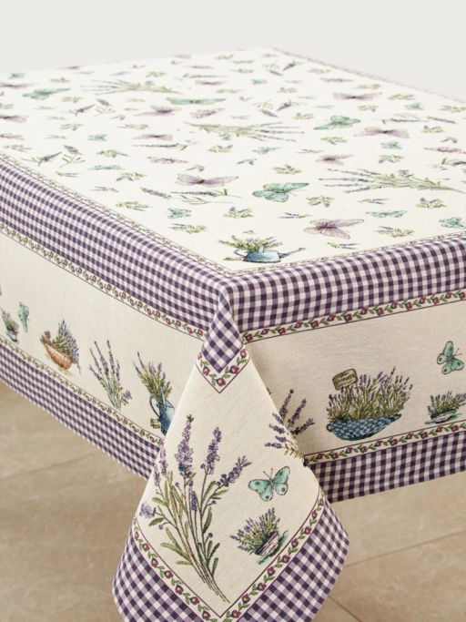 Лаванда бабочки Скатерть 140х180 см 2107419