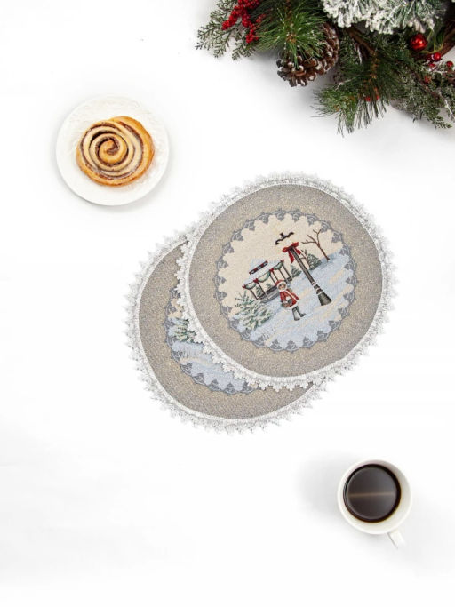 Игры во дворе Комплект салфеток 2шт круг д27см 2105047