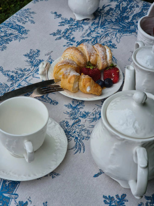 Туаль Леди Голубой Скатерть круг д160 см н/р 2107073