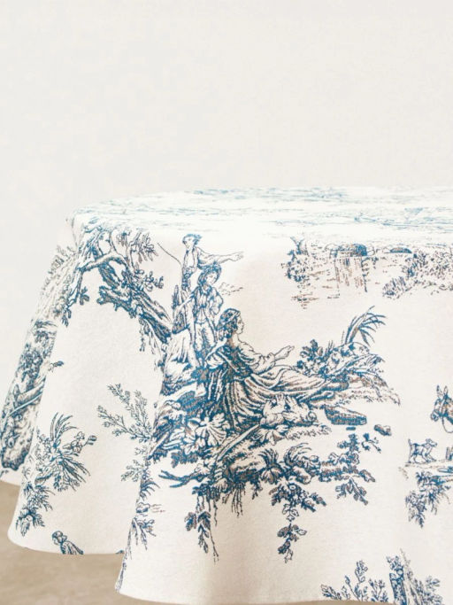 Туаль Леди Голубой Скатерть круг д160 см н/р 2107073