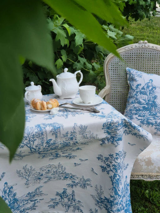 Туаль Леди Голубой Скатерть 120х160 см н/р 2107074