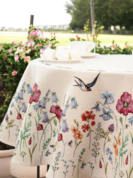 Ласточки Скатерть круг д180 см 2102555