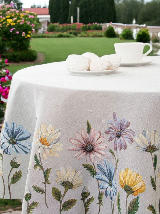 Ромашки Скатерть круглая д165 см 2105005