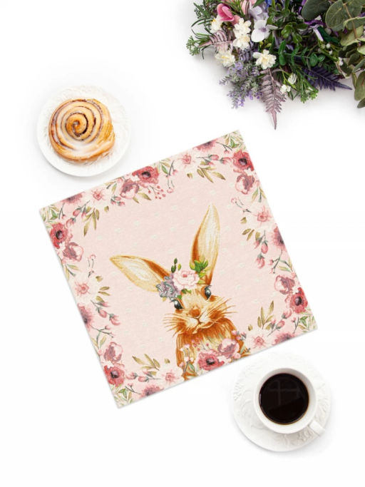 Принцесса розовый фон Салфетка 45х45 см 2102370