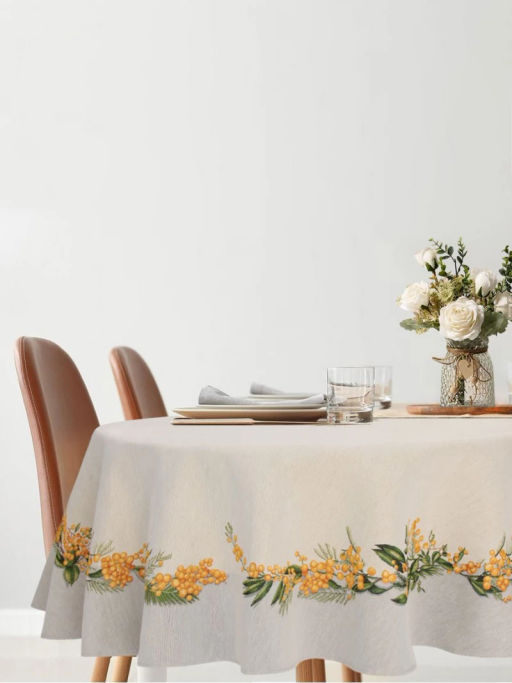 Мимоза Скатерть круг д160 см 2108838