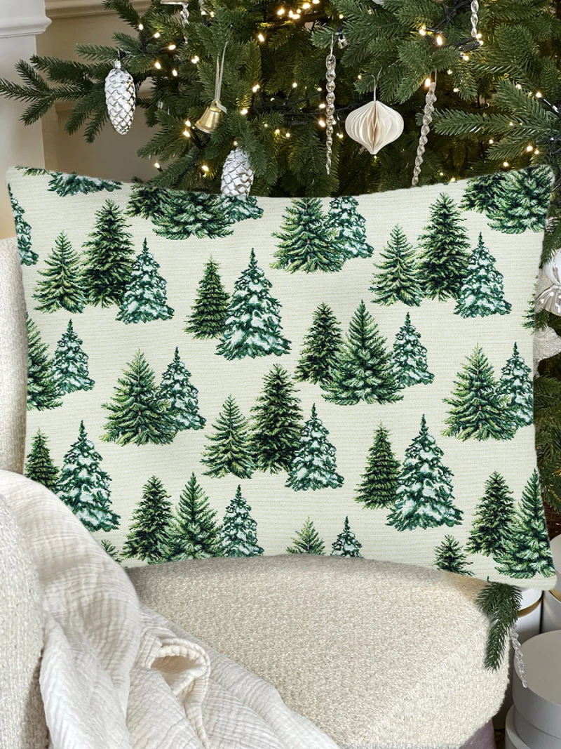 Ели заснеженные Наволочка 50х70 см 2520418 односторонняя New