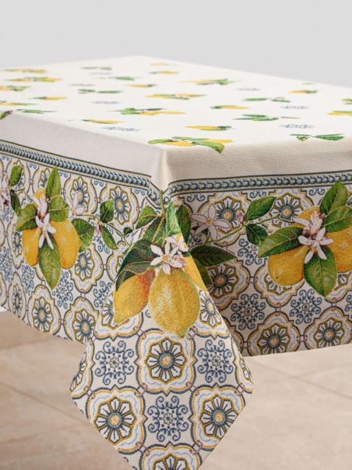 Изразцы лимоны Скатерть 140х180 см 2102479