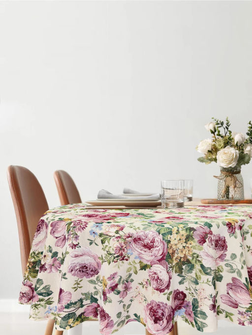 Турин сиреневый Скатерть круг д180 см н/р 2105532