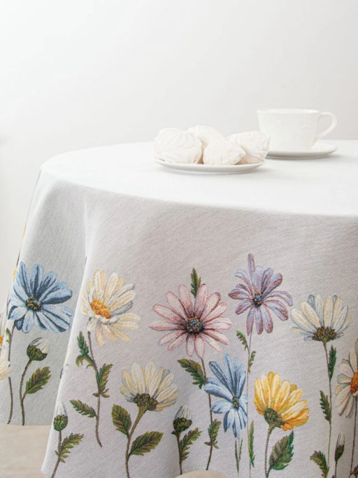 Ромашки Скатерть круглая д165 см 2105005