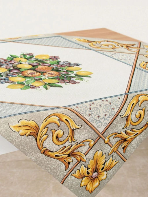 Фруктовое ассорти бежевый бордюр Салфетка 100х100 см 2102606