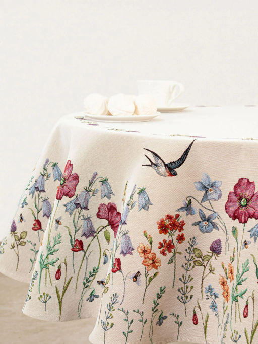 Ласточки Скатерть круг д165 см 2102554