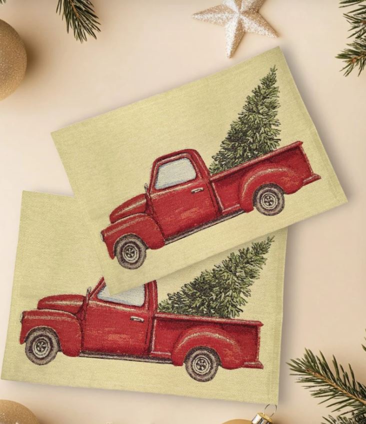 Ретро открытка Пикап Комплект салфеток 38х43 см 2520504