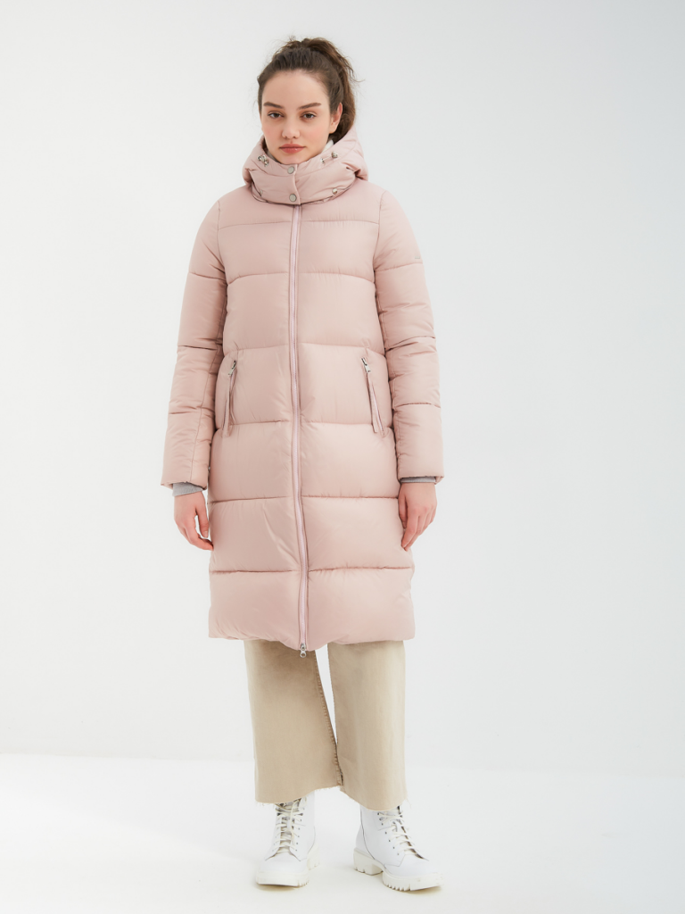 4833 р. 8789 р. Пуховик женский пудра