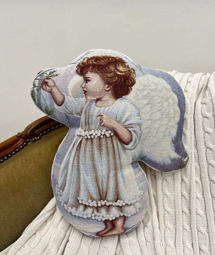 Ангел и Елочки Девочка Подушка 40х30 см 2520497