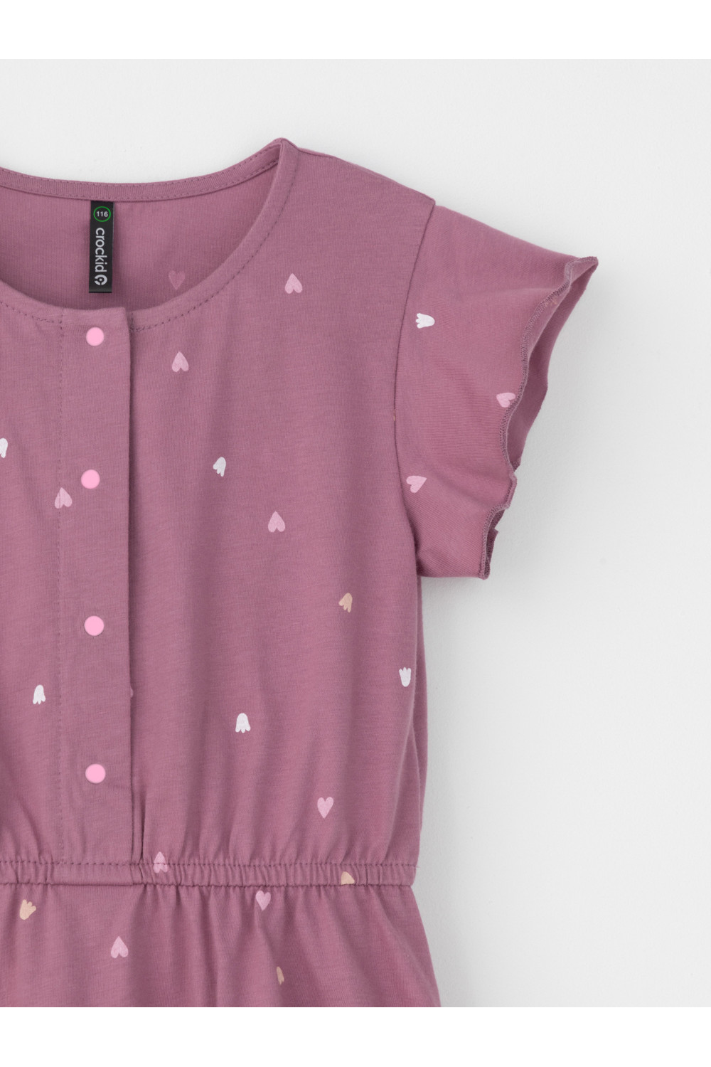 Crockid Платье КР 5792-1 темная орхидея, сердечки Crockid