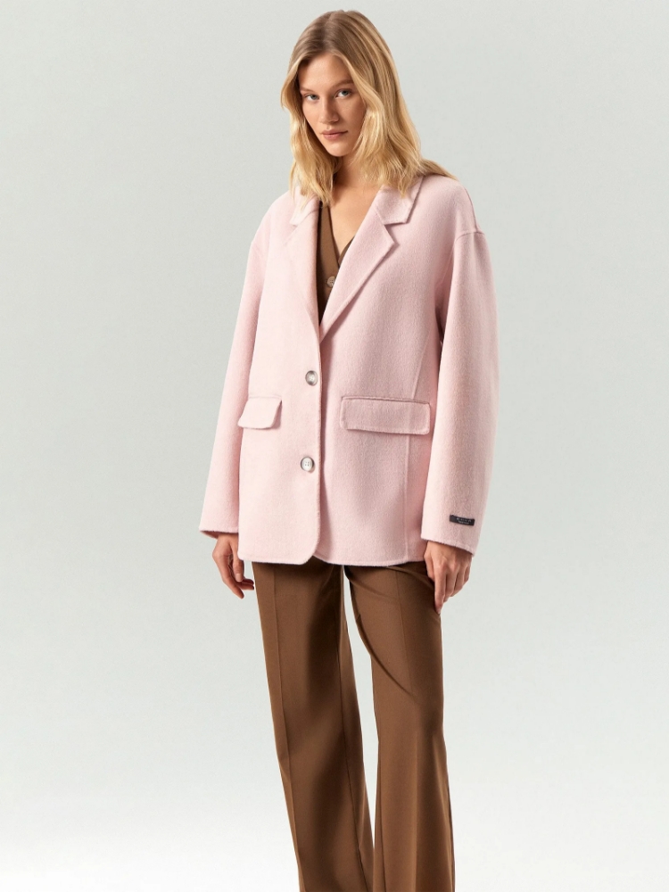 Полупальто из шерсти ,
70% шерсть, 20% полиэстер, 10% вискоза ,