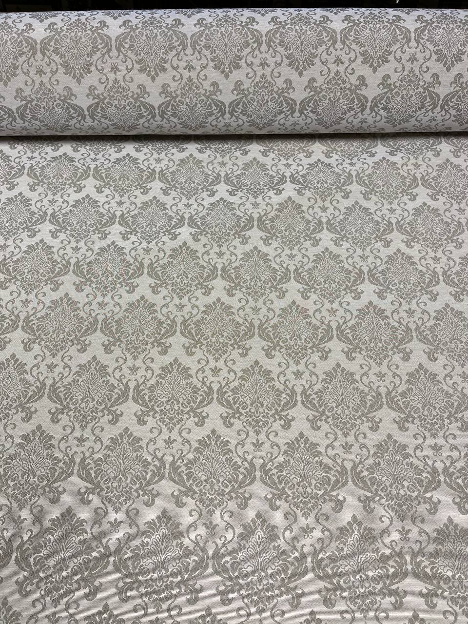 Розы Дамаск бежевый фон Вензеля Ткань 280 см Отрез 2м 2415069