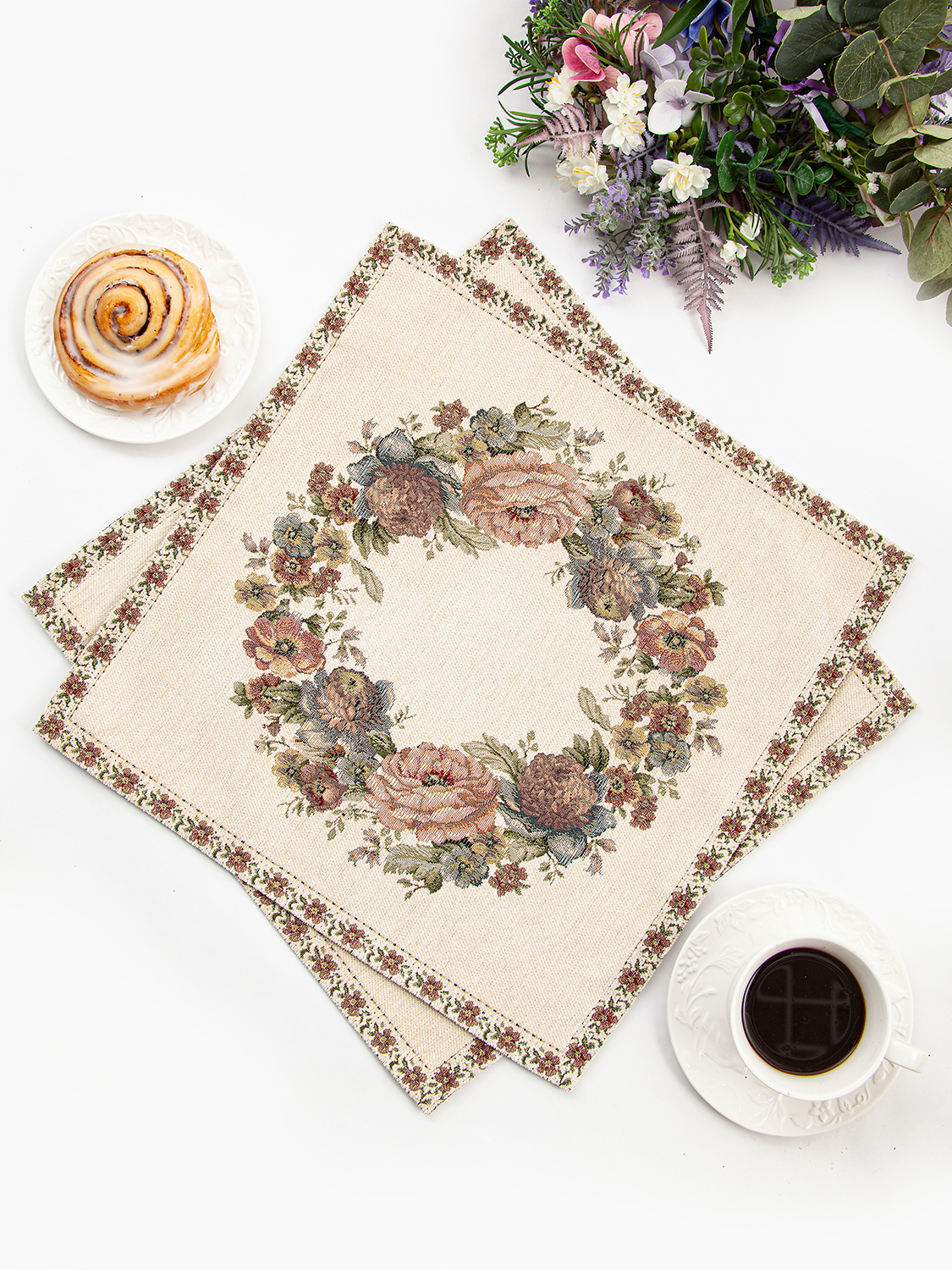 ЗС Белая Салфетка Веночек 45х45 см 2107711