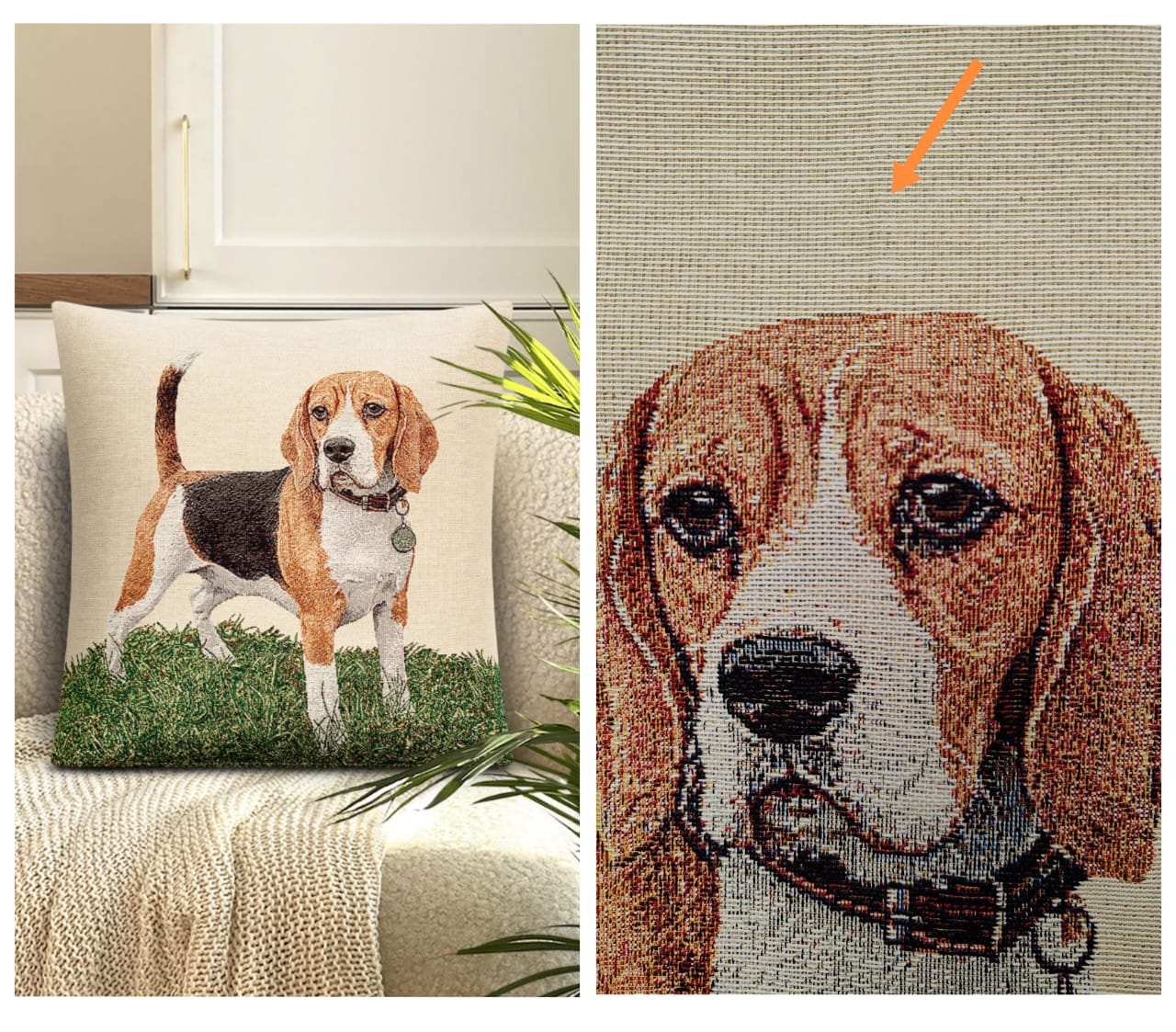 Outlet Породы собак Бигль стоит Наволочка 45х45 см 2416872