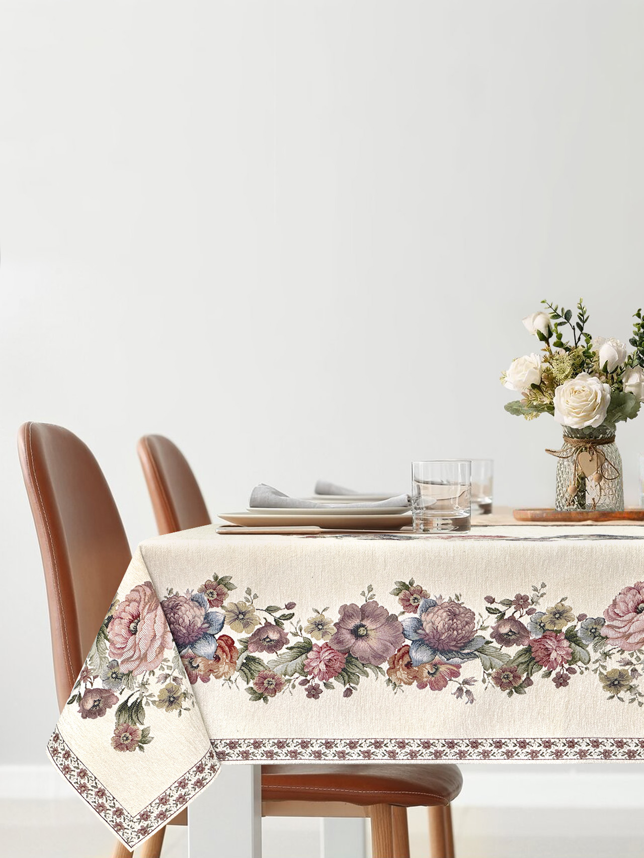 ЗС Белая Покрывало Скатерть 155х255 см 2106975