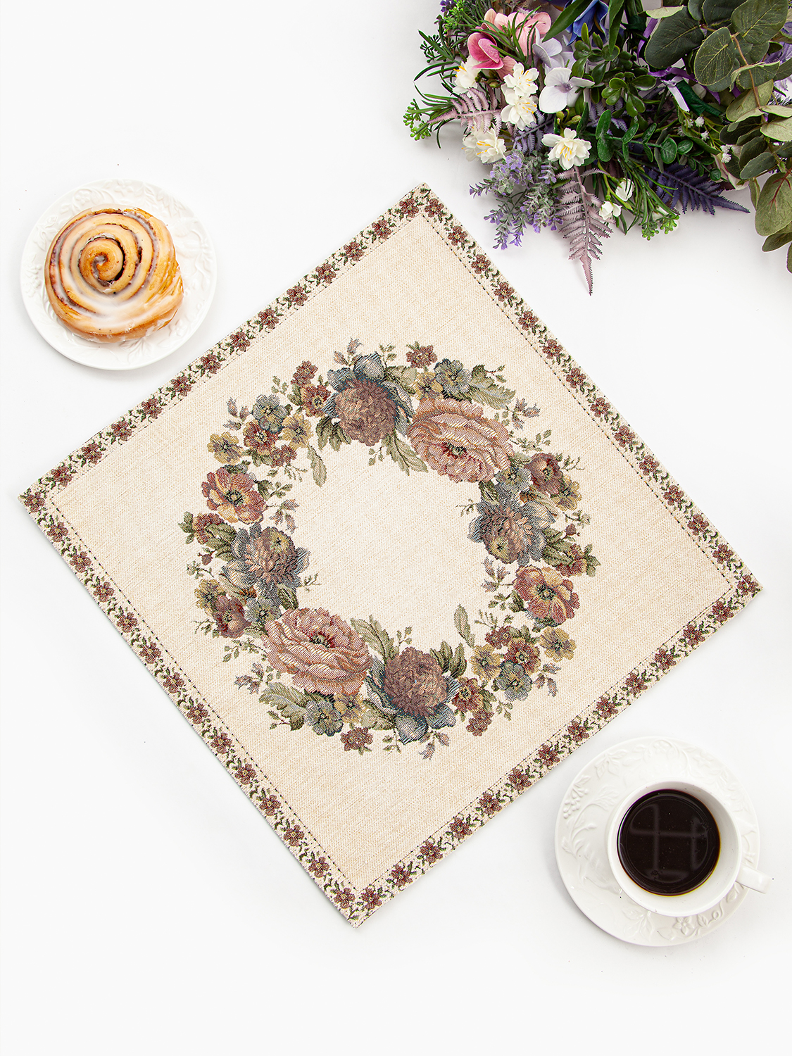 ЗС Белая Салфетка Веночек 45х45 см 2107711