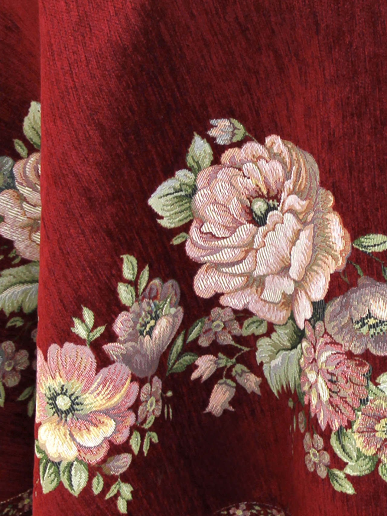 ЗС Бордо Скатерть Бабочка овал 155х210 см 2104063 подгиб