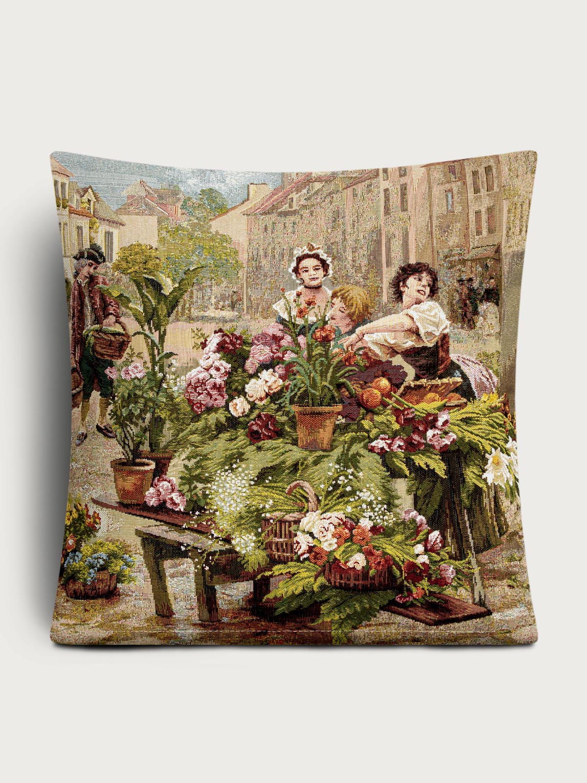Старый Париж Цветочница Наволочка 45х45 см 2107780