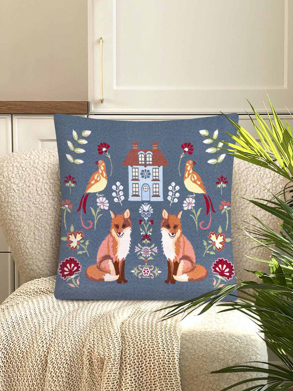 Сказочный лес Лисы Наволочка 45х45 см 2102446