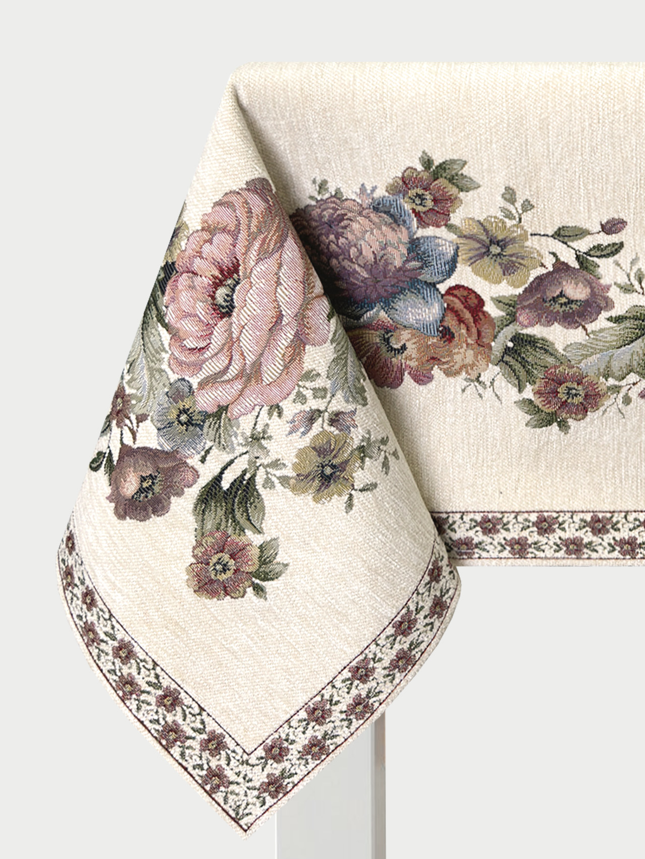 ЗС Белая Покрывало Скатерть 155х255 см 2106975