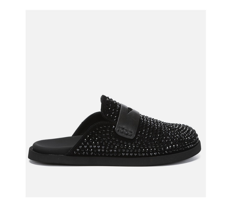 Сабо жен черн велюр, декор 3390 ру с 36 по 40 Линейка Premium