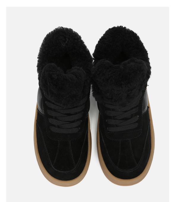 Кеды жен черн замш 3590 ру с 36 по 40 ЗИМА на нат шерсти