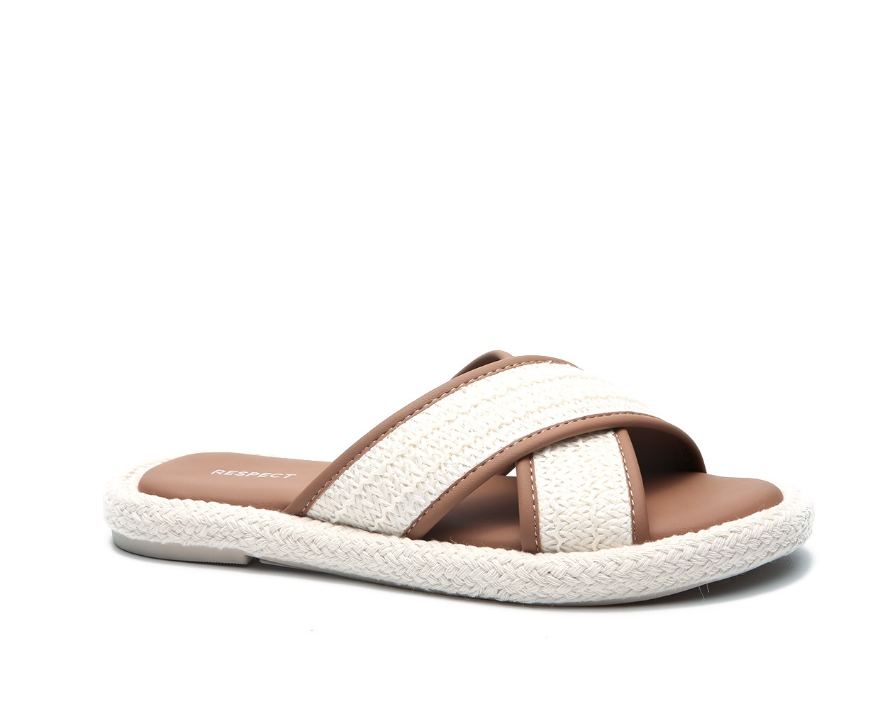 Сабо жен молочн текстиль-Эко кож 1590 ру с 36 по 41