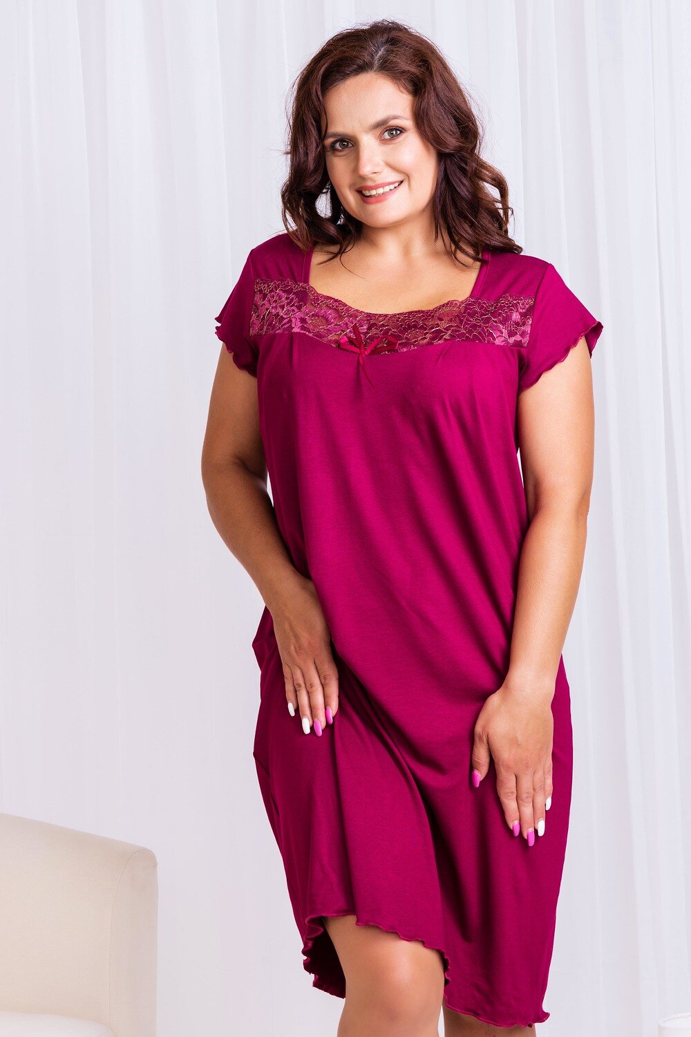 ст. цена816руб.! Натали Сорочка 25721вишневый