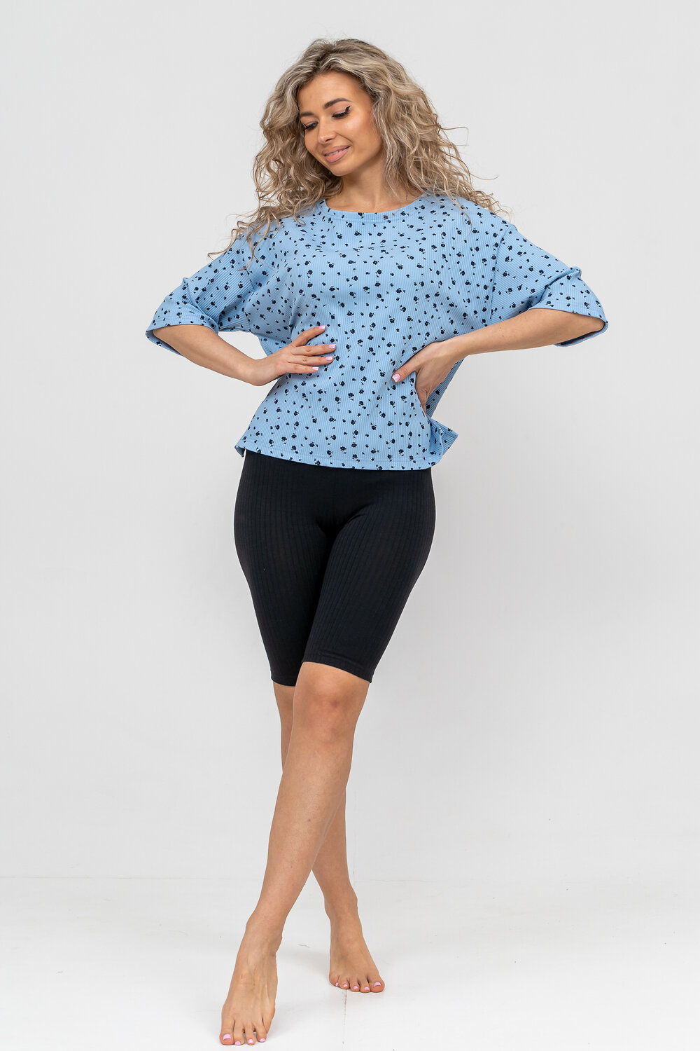 ст. цена1434руб.! Натали Костюм 36749голубой