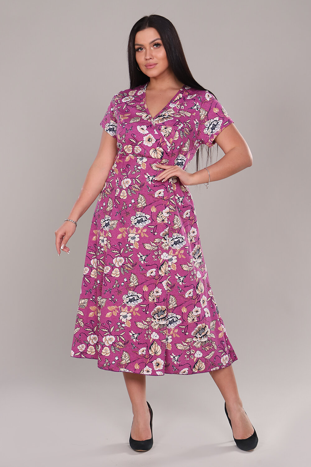 ст. цена954руб.! Натали Платье 6738лиловый