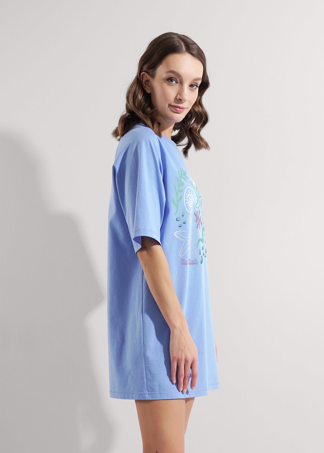 ст. цена950руб.! CLEVER Платье LDR25-1169голубой