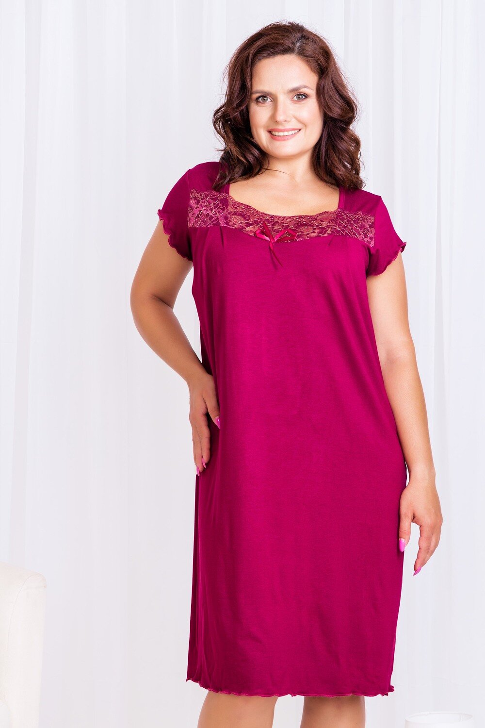 ст. цена816руб.! Натали Сорочка 25721вишневый