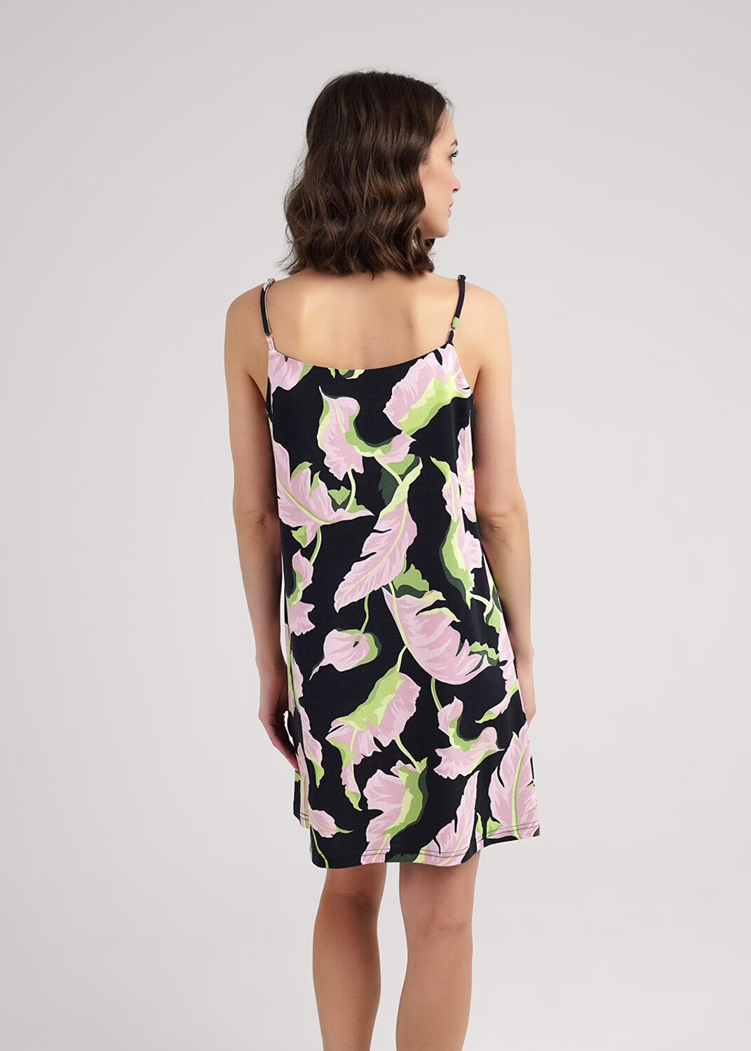 ст. цена990руб.! CLEVER Сорочка LS25-1111/1чёрный/розовый