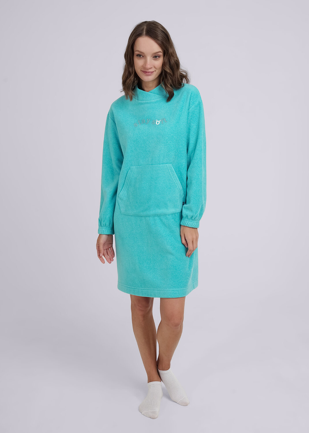 ст. цена850руб.! CLEVER Платье LDR14-968голубой/бирюзовый