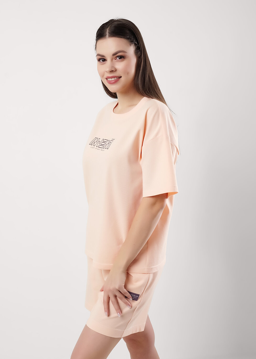 ст. цена1790руб.! CLEVER Пижама LP25-1159/1персиковый