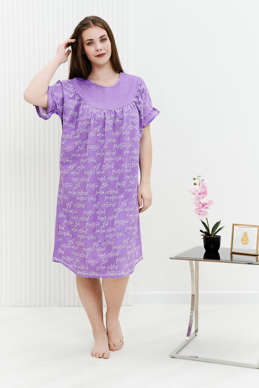 ст. цена792руб.! Натали Сорочка 9173сиреневый