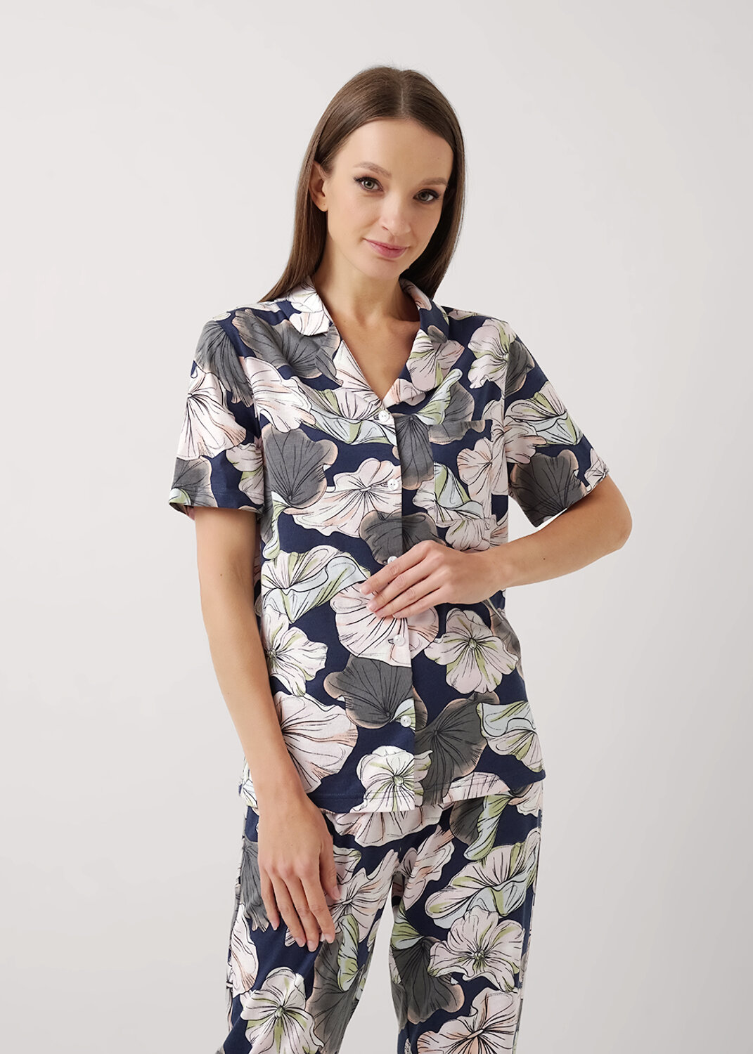 ст. цена2390руб.! CLEVER Пижама LP25-1150/2т.синий/св.розовый