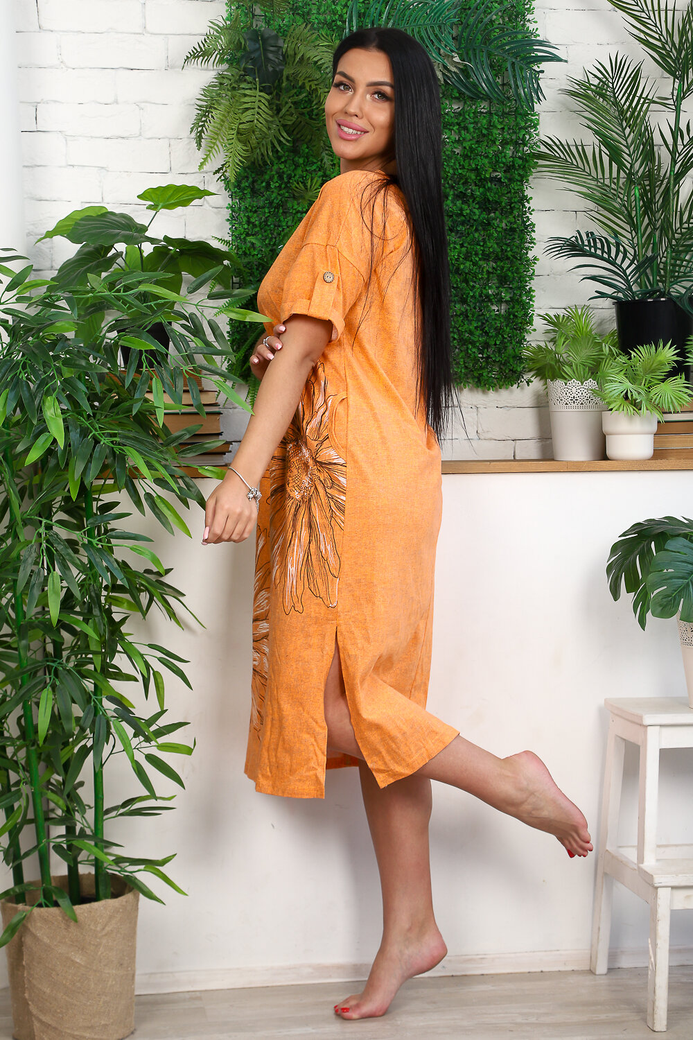 ст. цена804руб.! Натали Платье 8241оранжевый