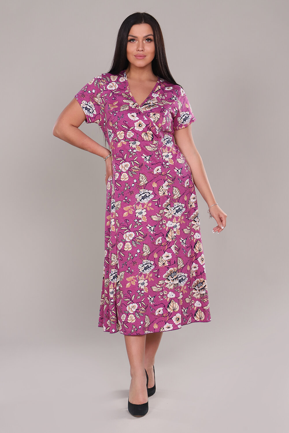 ст. цена954руб.! Натали Платье 6738лиловый