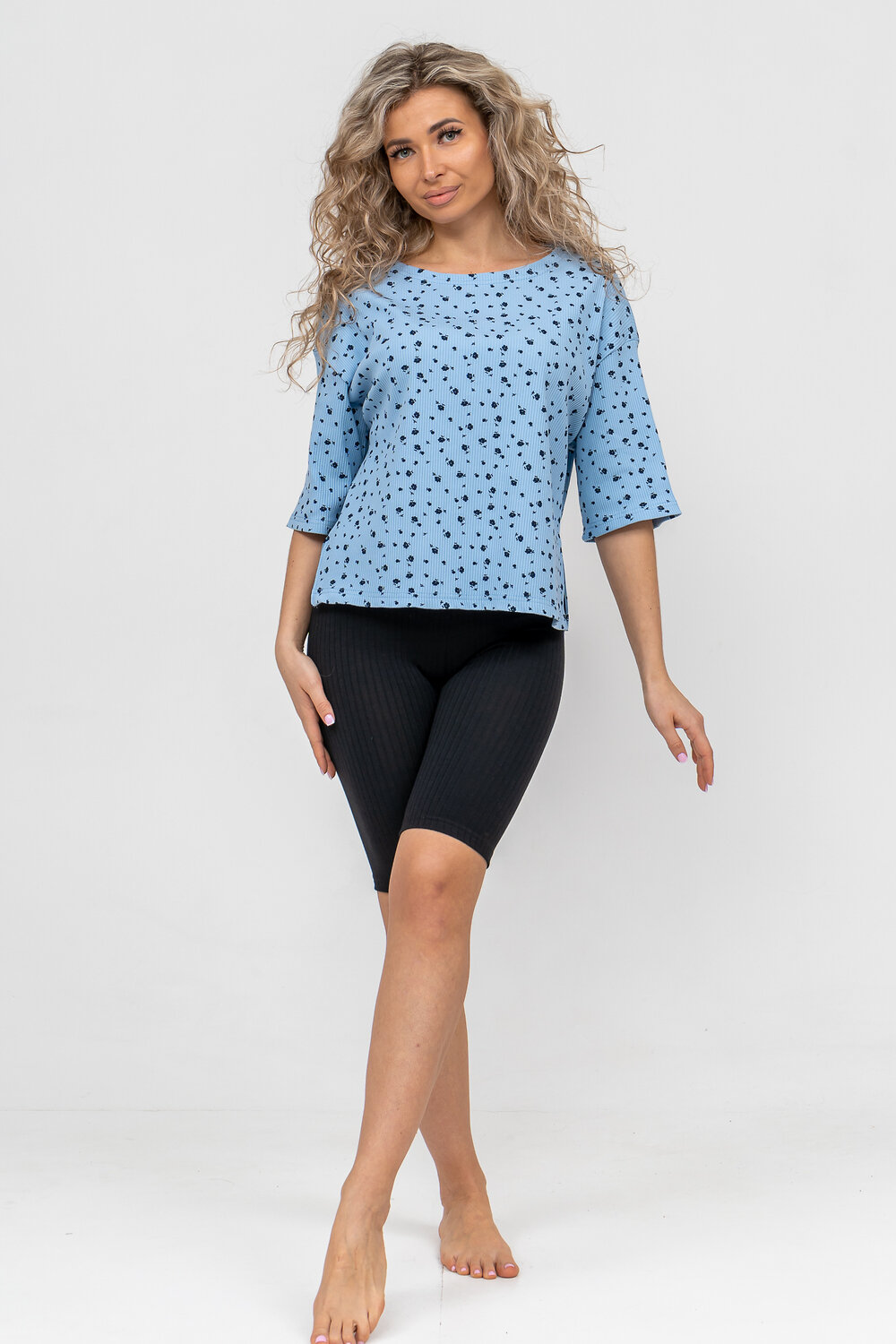 ст. цена1434руб.! Натали Костюм 36749голубой