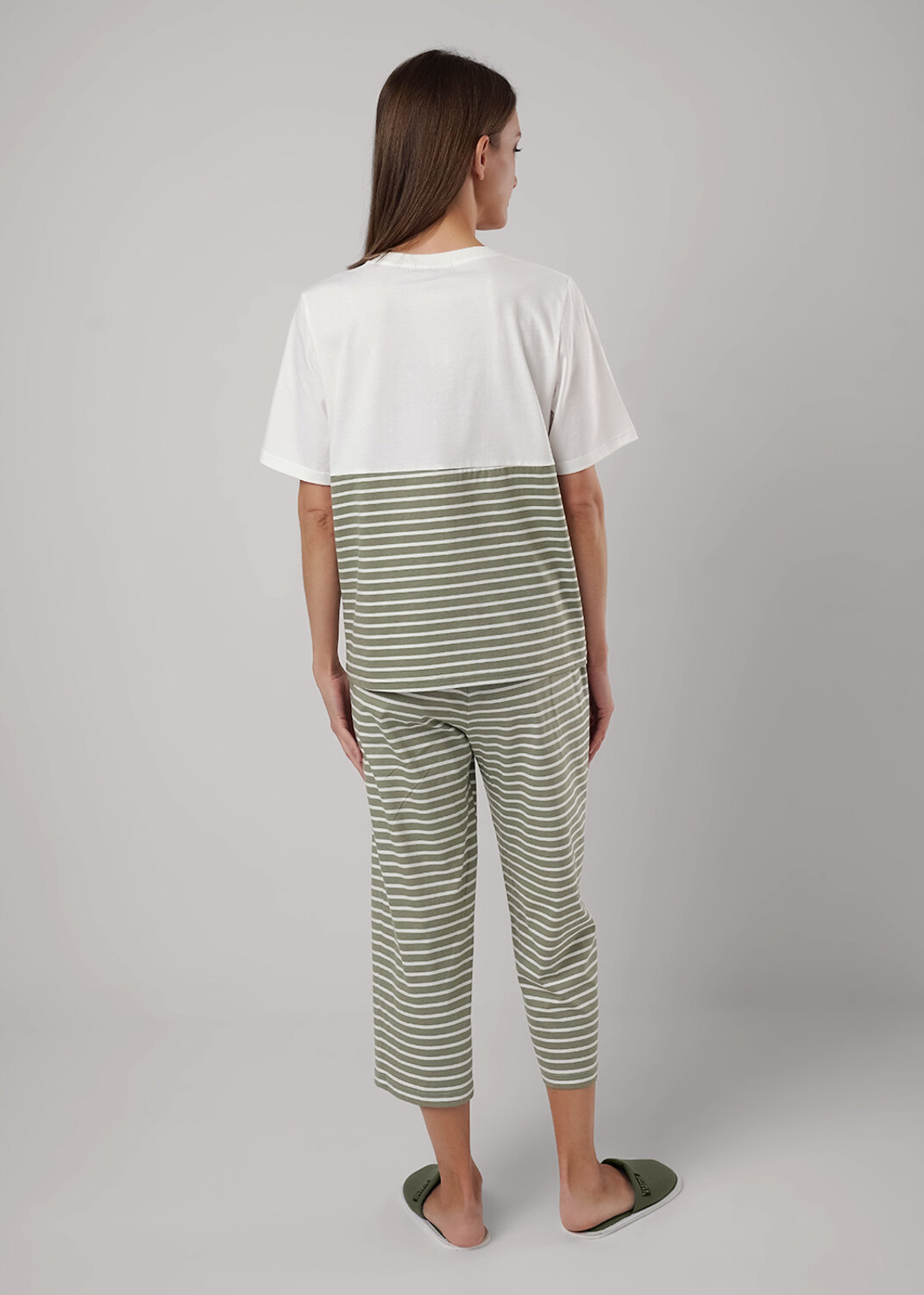 ст. цена1750руб.! CLEVER Пижама LP25-1153/1молочный/хаки