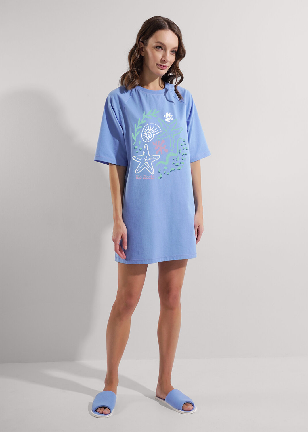 ст. цена950руб.! CLEVER Платье LDR25-1169голубой