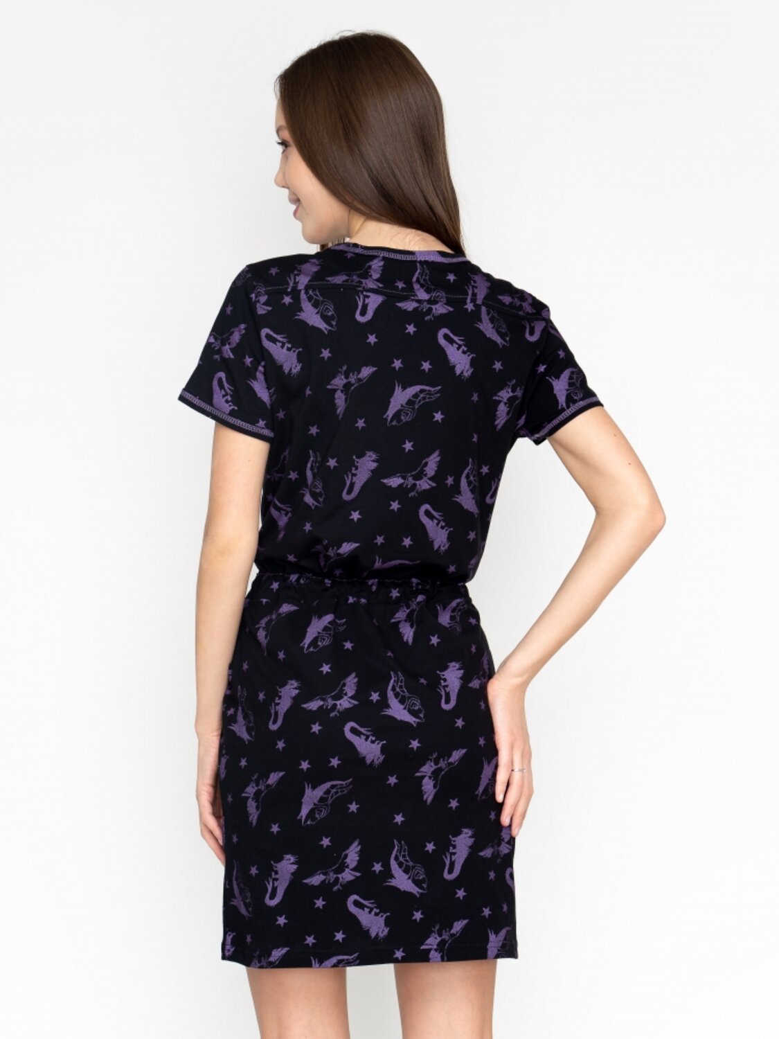 ст. цена650руб.! Binita Туника 824/1-1черно-сиреневый
