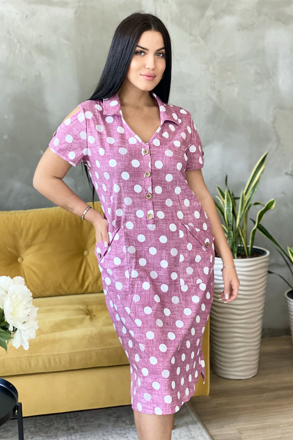 ст. цена738руб.! Натали Платье 7270розовый