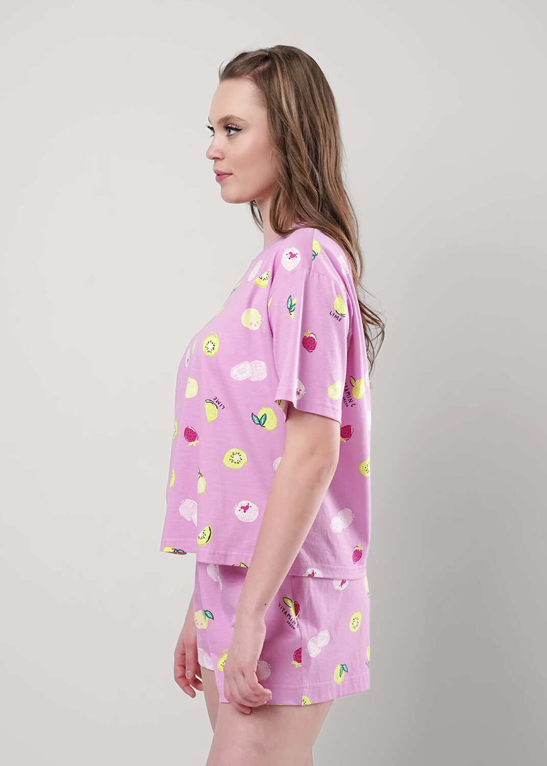 ст. цена1250руб.! CLEVER Пижама LP25-1158/1т.розовый/св.зелёный